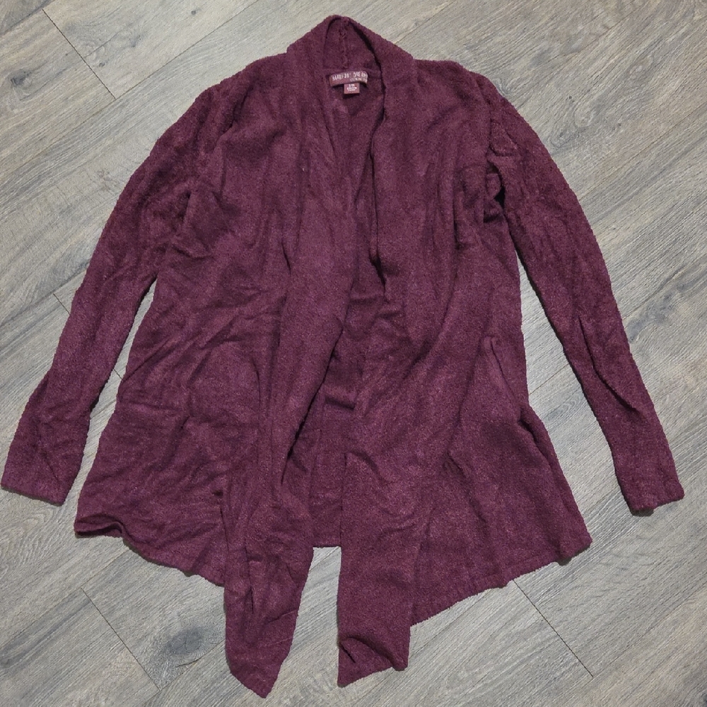 Barefoot Dreams Cozychic Lite Waterfall Front Open Cardigan Sweater